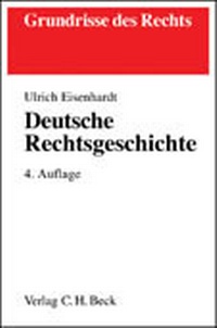Enlarge image Cover: Deutsche Rechtsgeschichte - C.H.BECK