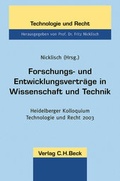 Bild: Forschungs- und Entwicklungsverträge in Wissenschaft und Technik - C.H.BECK