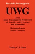 Cover: UWG - C.H.BECK