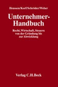 Enlarge image Cover: Unternehmer-Handbuch - C.H.BECK