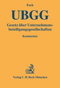 Abbildung von: Gesetz über Unternehmensbeteiligungsgesellschaften. UBGG - C.H.BECK
