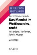 Cover: Das Mandat im Wettbewerbsrecht - C.H.BECK