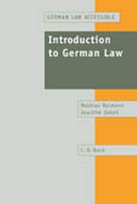 Enlarge image Cover: Introduction to German Law - C.H.BECK