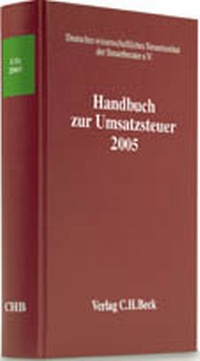 Abbildung von: Handbuch zur Umsatzsteuer 2005 - C.H.BECK