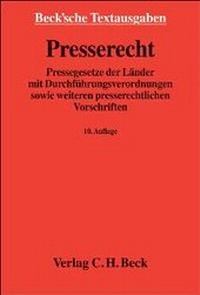 Abbildung von: Presserecht - C.H.BECK