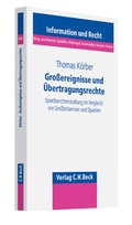 Cover: Gro&szlig;ereignisse und &Uuml;bertragungsrechte - C.H.BECK