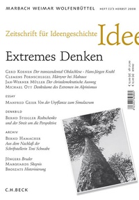 Abbildung von: Zeitschrift für Ideengeschichte Heft II/3 Herbst 2008: Extremes Denken - C.H.BECK