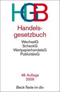Abbildung von: Handelsgesetzbuch - C.H.BECK
