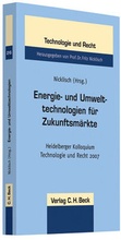 Bild: Energie- und Umwelttechnologien für Zukunftsmärkte - C.H.BECK