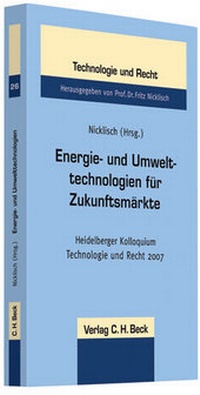 Bild: Energie- und Umwelttechnologien für Zukunftsmärkte - C.H.BECK