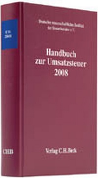 Abbildung von: Handbuch zur Umsatzsteuer 2008 - C.H.BECK