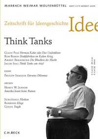 Abbildung von: Zeitschrift für Ideengeschichte Heft III/3 Herbst 2009: Think Tanks - C.H.BECK