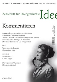 Abbildung von: Zeitschrift für Ideengeschichte Heft III/1 Frühjahr 2009: - C.H.BECK