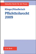 Cover: Pflichtteilsrecht 2009 - C.H.BECK