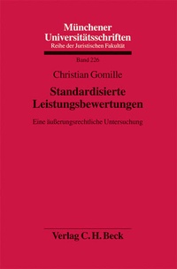 Abbildung von: Münchener Universitätsschriften / Standardisierte Leistungsbewertungen - C.H.BECK