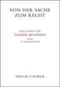 Cover: Von der Sache zum Recht - C.H.BECK