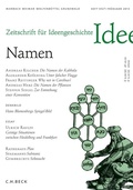 Cover: Zeitschrift f&uuml;r Ideengeschichte Heft VII/1 Fr&uuml;hjahr 2013 - C.H.BECK