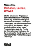 Cover: Verhalten, Lernen, Umwelt - Beltz Verlagsgruppe GmbH & Co. KG