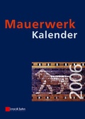 Cover: Mauerwerk-Kalender 2006 - Ernst & Sohn