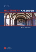 Cover: Mauerwerk-Kalender 2013 - Ernst & Sohn
