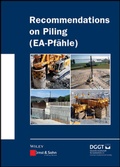 Cover: Recommendations on Piling (EA Pf&auml;hle) - Ernst & Sohn