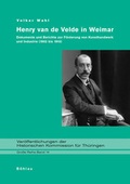 Cover: Henry van de Velde in Weimar - B&ouml;hlau