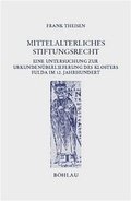 Cover: Mittelalterliches Stiftungsrecht - B&ouml;hlau