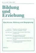 Cover: Bildung und Erziehung 0006-2456 / S&uuml;dkorea: Bildung und Begegnung - B&ouml;hlau