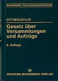 Cover: Gesetz &uuml;ber Versammlungen und Aufz&uuml;ge (Versammlungsgesetz) - Boorberg