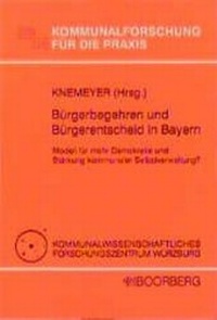 Abbildung von: Bürgerbegehren und Bürgerentscheid in Bayern - Boorberg
