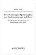 Cover: Steuerberatung im Spannungsfeld von Betriebswirtschaft und Recht - Boorberg