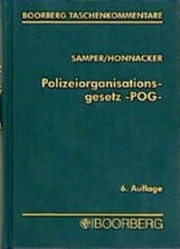Abbildung von: Polizeiorganisationsgesetz - POG - Boorberg