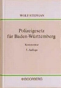 Abbildung von: Polizeigesetz für Baden-Württemberg - Boorberg