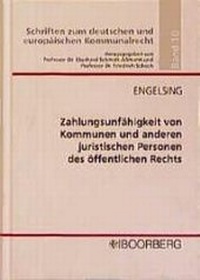 Abbildung von: Zahlungsunfähigkeit von Kommunen und anderen juristischen Personen des öffentlichen Rechts - Boorberg
