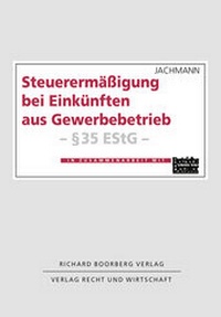 Abbildung von: Steuerermäßigung bei Einkünften aus Gewerbebetrieb - Boorberg
