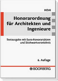 Abbildung von: Honorarordnung für Architekten und Ingenieure (HOAI) - Boorberg