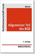 Cover: Allgemeiner Teil des BGB - Boorberg