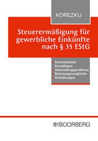 Abbildung von: Steuerermäßigung für gewerbliche Einkünfte nach § 35 EStG - Boorberg