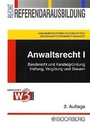 Cover: Anwaltsrecht I - Boorberg