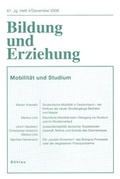 Cover: Bildung und Erziehung 0006-2456 / Mobilit&auml;t und Studium - B&ouml;hlau