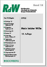 Abbildung von: Mein letzter Wille - Boorberg