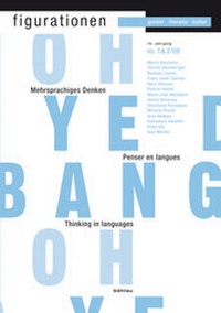 Enlarge image Cover: figurationen / figurationen 10,1-2 (2009) - Böhlau