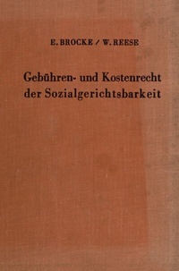 Abbildung von: Gebühren und Kostenrecht der Sozialgerichtsbarkeit. - Duncker & Humblot