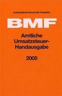 Abbildung von: Amtliche Umsatzsteuer - Handausgabe 2005 - Boorberg