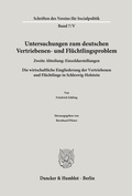 Cover: Untersuchungen zum deutschen Vertriebenen- und Fl&uuml;chtlingsproblem. - Duncker & Humblot