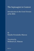 Cover: The Septuagint in Context - Brill