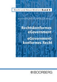 Enlarge image Cover: Rechtskonformes eGovernment - eGovernment-konformes Recht - Boorberg