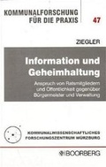 Cover: Information und Geheimhaltung  - Heft 47 - Boorberg