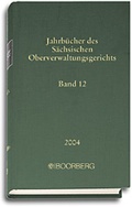 Cover: Jahrb&uuml;cher des S&auml;chsischen Oberverwaltungsgerichts - Neue Folge.... - Boorberg
