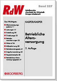 Abbildung von: Betriebliche Altersversorgung - Boorberg